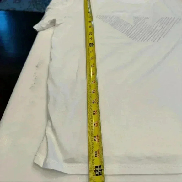 Emporio Armani women’s white short sleeve white tee with logo size M - Picture 7 of 7